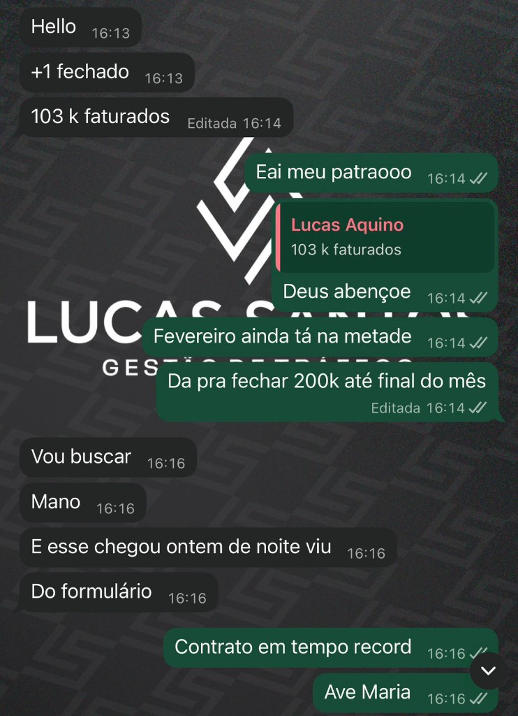 Feedback grupo WhatsApp